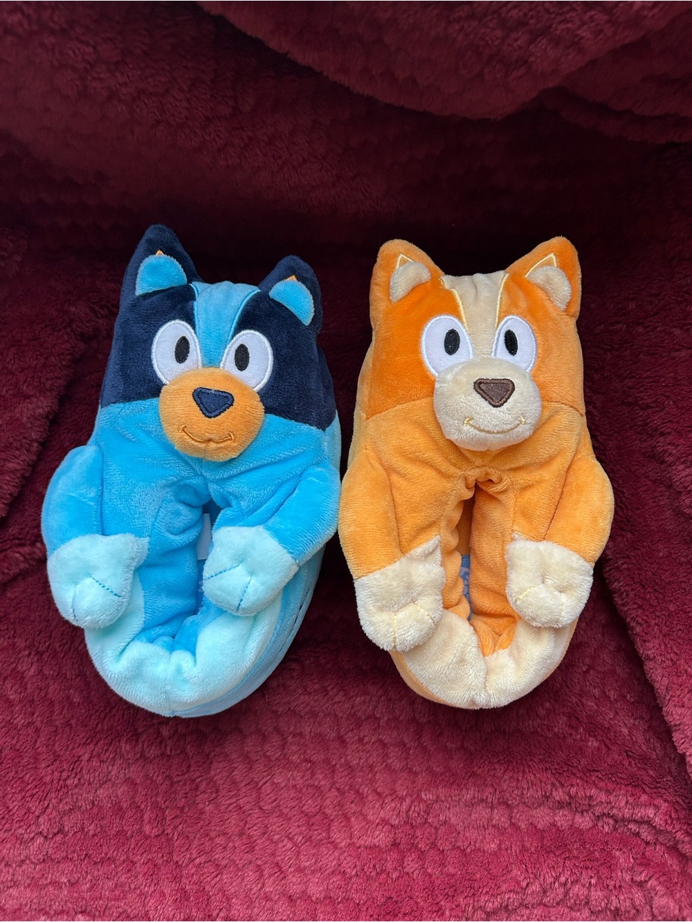 Bluey Bingo Slippers Boys Girls Disney Toddler Kids 13/1 Plush Pajama Shoe
New